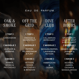 Discovery Set for Him | 4 Premium Fragrances | Dive Club, Oak & Smoke, Off the Grid, & After Hours - 4 X 10ML - HIRA FRAGRANCES