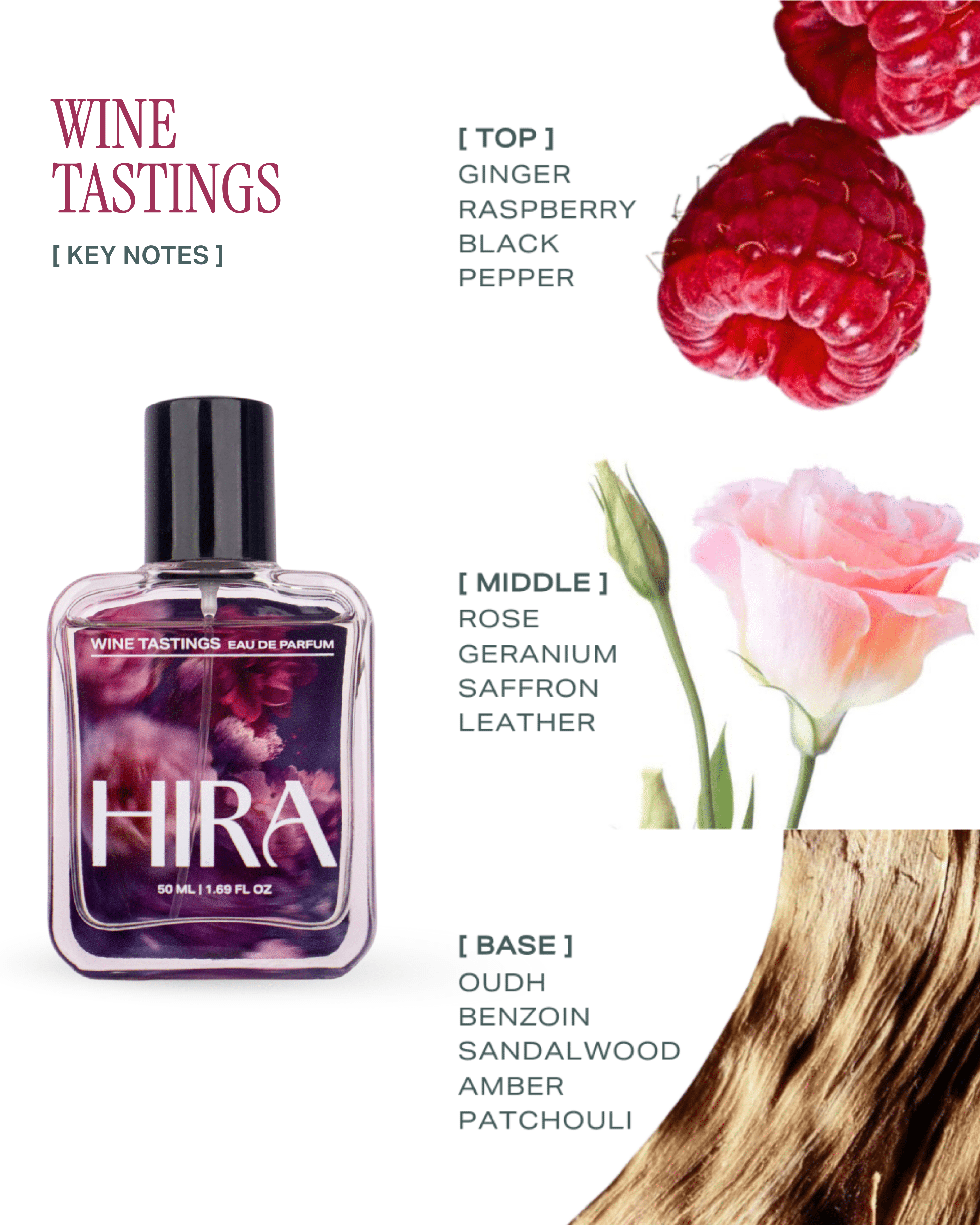 Hira Signature Perfume Collection for Her | Spicy, Citrus & Fruity Floral Notes |3 x 50ml - HIRA FRAGRANCES