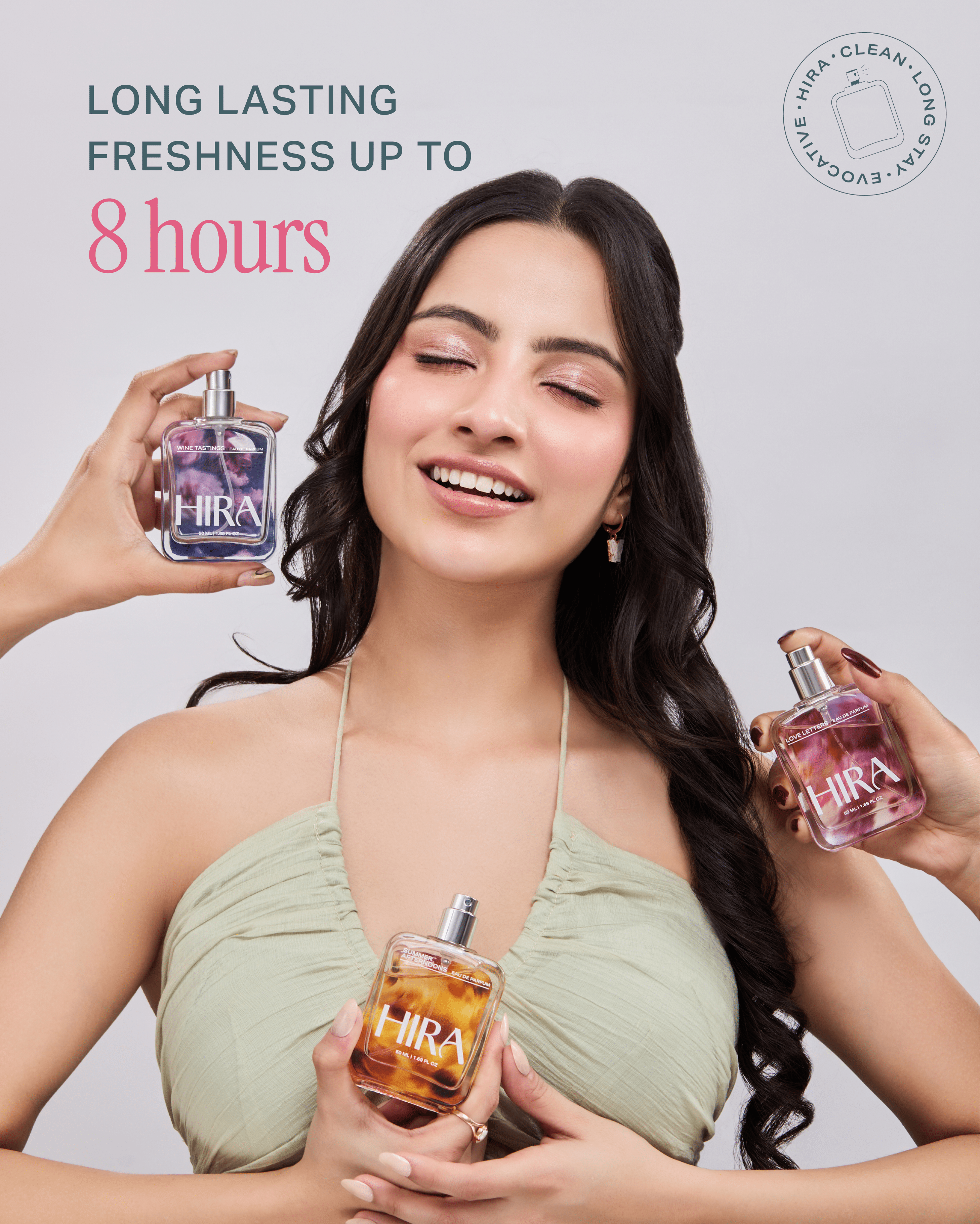 Hira Signature Perfume Collection for Her | Spicy, Citrus & Fruity Floral Notes |3 x 50ml - HIRA FRAGRANCES