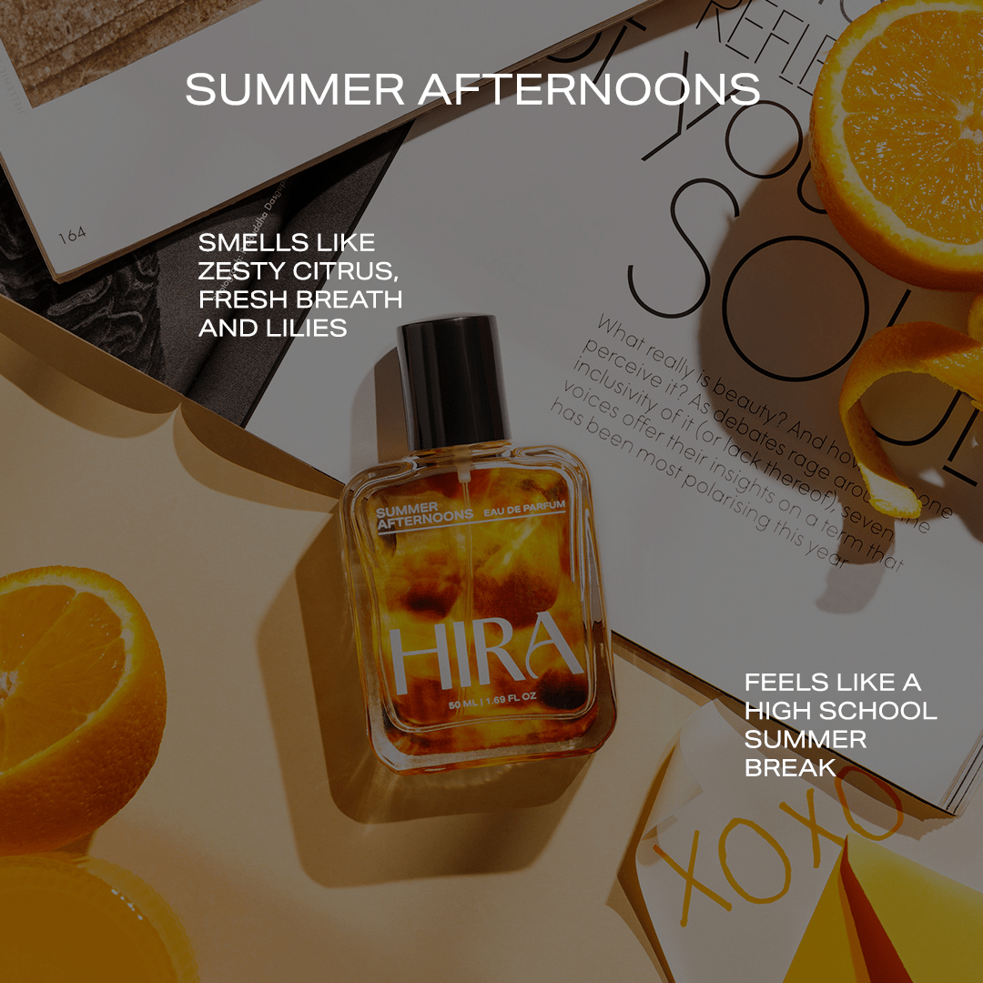 Zesty Citrus to the Rescue When You Want to Feel Light, Chill, and Unstoppable: Summer Afternoons - HIRA FRAGRANCES