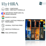 Discovery Set for Him | 4 Premium Fragrances | Dive Club, Oak & Smoke, Off the Grid, & After Hours - 4 X 10ML - HIRA FRAGRANCES