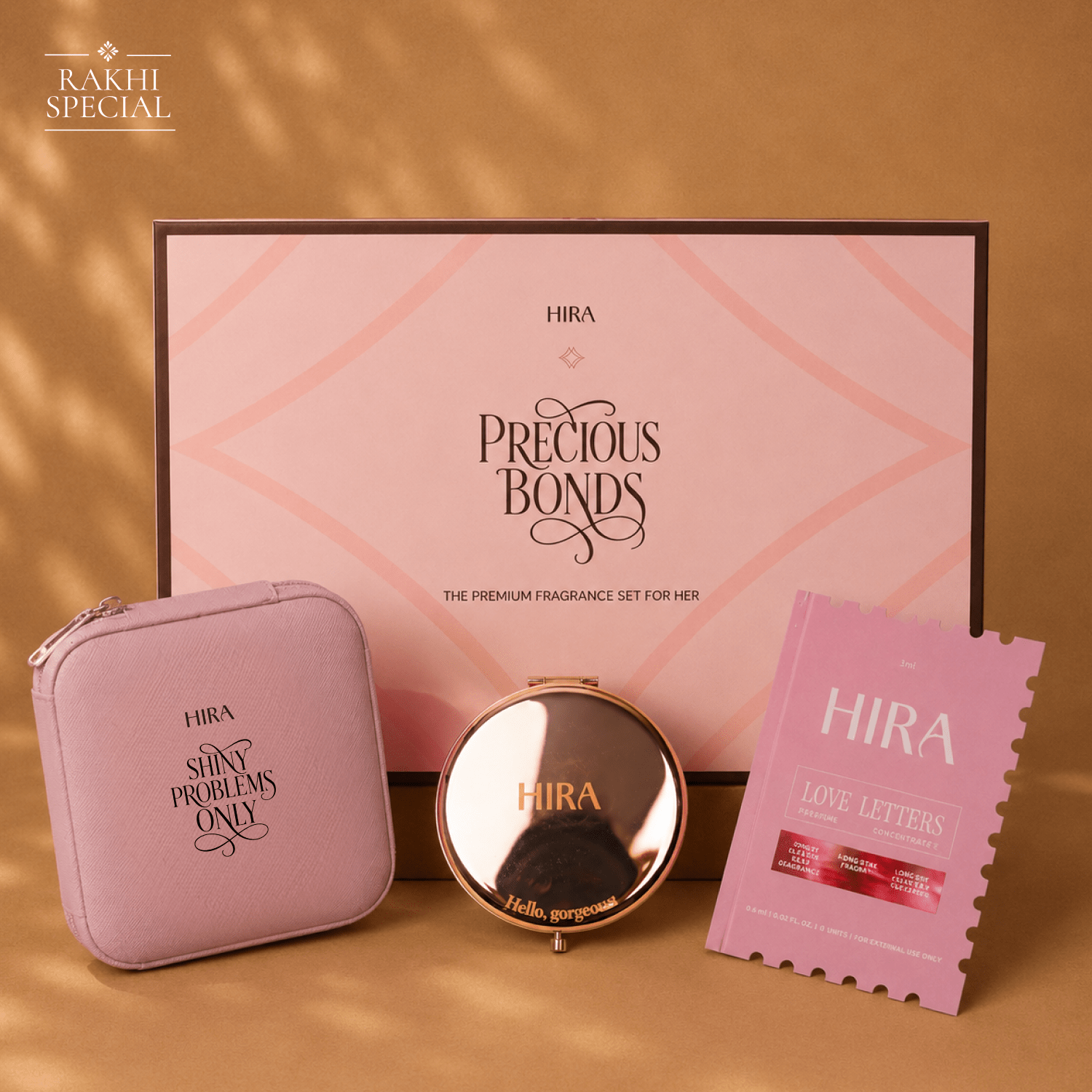 HIRA Rakhi Hamper for Her – Vanity Essentials - HIRA FRAGRANCES