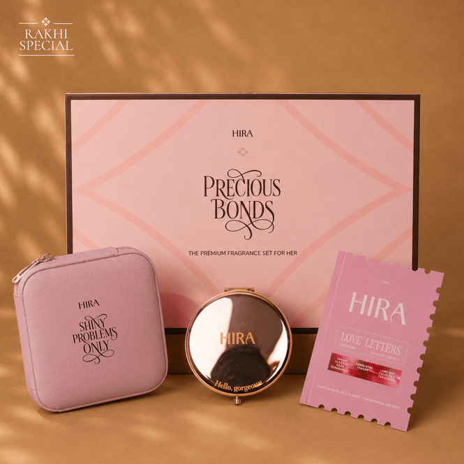 HIRA Rakhi Hamper for Her – Vanity Essentials - HIRA FRAGRANCES