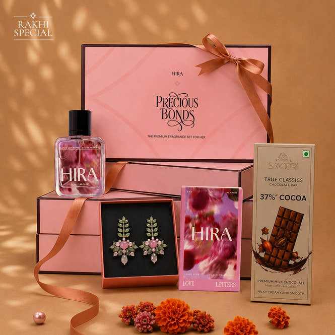HIRA X Voylla X Smoor Rakhi Hamper For Her - HIRA FRAGRANCES