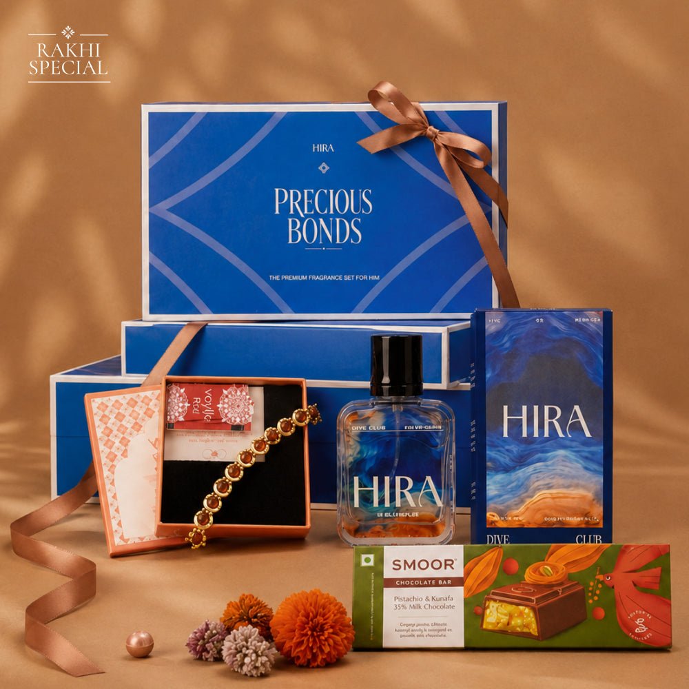 HIRA X Voylla X Smoor Rakhi Hamper For Him - HIRA FRAGRANCES