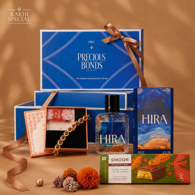 HIRA X Voylla X Smoor Rakhi Hamper For Him - HIRA FRAGRANCES