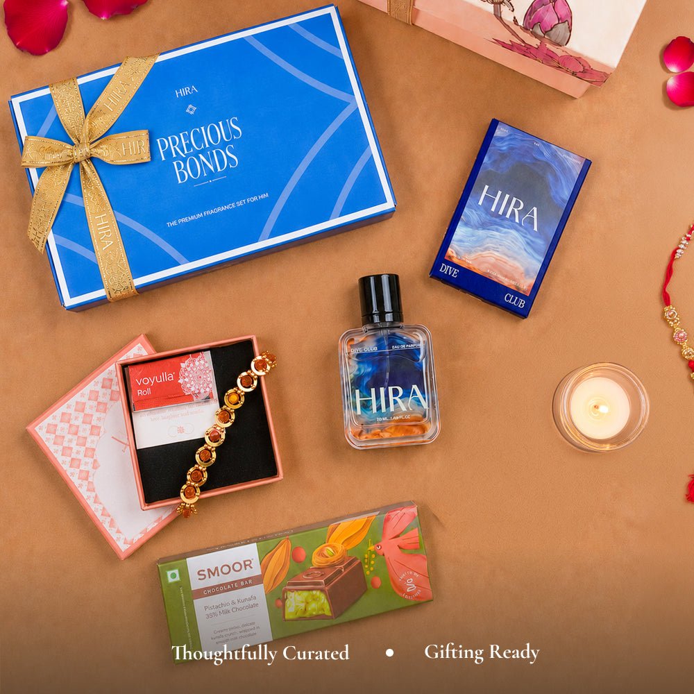 HIRA X Voylla X Smoor Rakhi Hamper For Him - HIRA FRAGRANCES