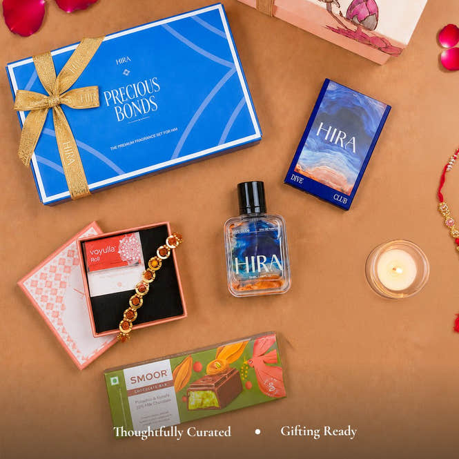 HIRA X Voylla X Smoor Rakhi Hamper For Him - HIRA FRAGRANCES