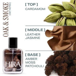 Oak & Smoke Eau De Parfum | Bold & Long - Lasting Perfume for Men – 50ml - HIRA FRAGRANCES