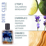 Dive Club Eau De Parfum | Woody Aromatic Long Lasting Perfume for Men - 50ml - HIRA FRAGRANCES