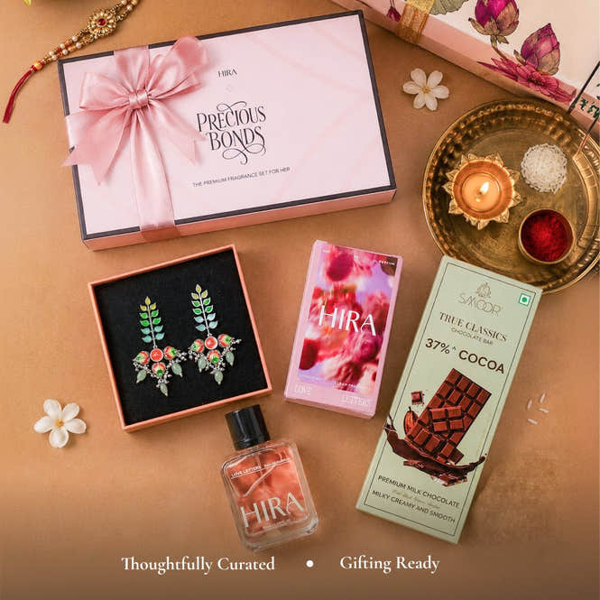HIRA X Voylla X Smoor Rakhi Hamper For Her - HIRA FRAGRANCES