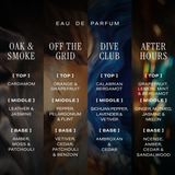 Discovery Set for Him | 4 Premium Fragrances | Dive Club, Oak & Smoke, Off the Grid,  & After Hours - 4 X 10ML