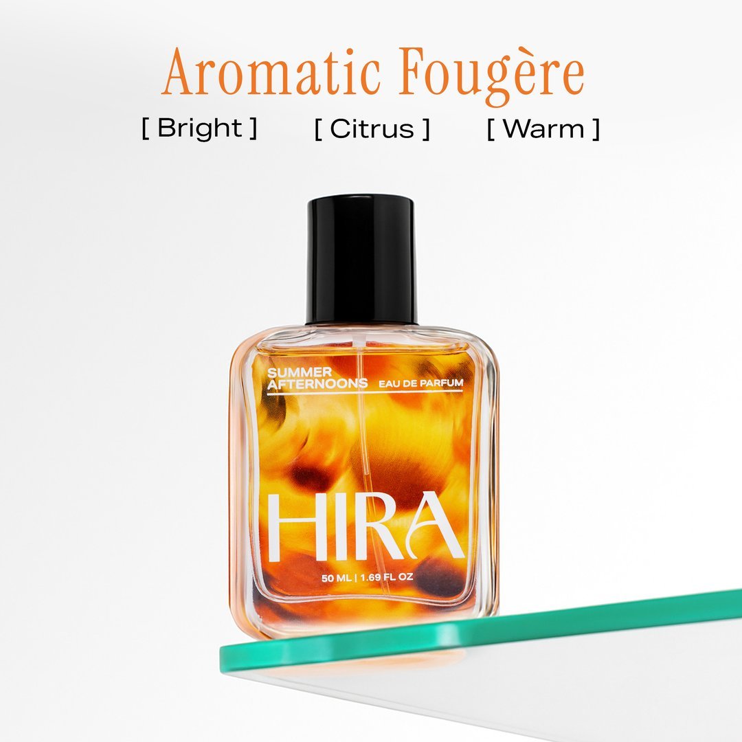 Summer Afternoons Eau De Parfum | Citrus Oriental Long Lasting Perfume for Men and Women - 50ml - HIRA FRAGRANCES