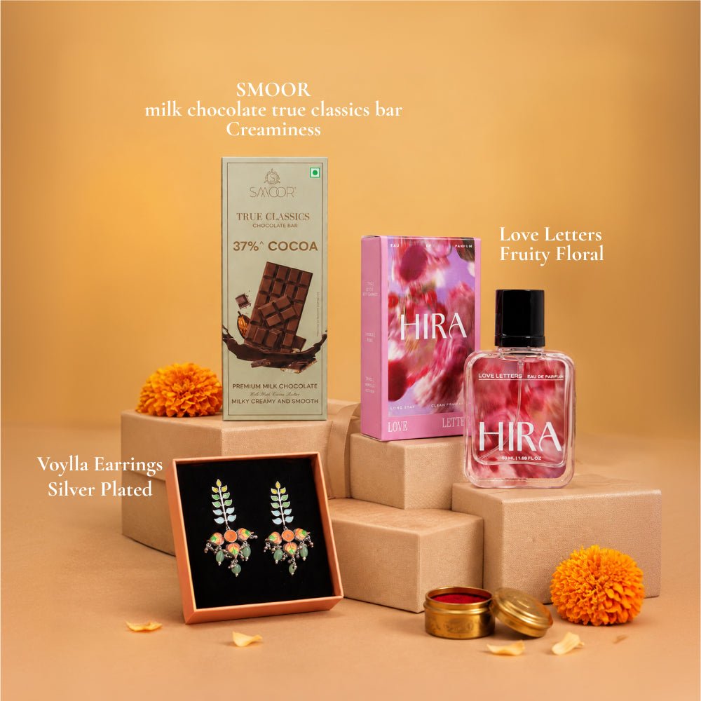 HIRA X Voylla X Smoor Rakhi Hamper For Her - HIRA FRAGRANCES