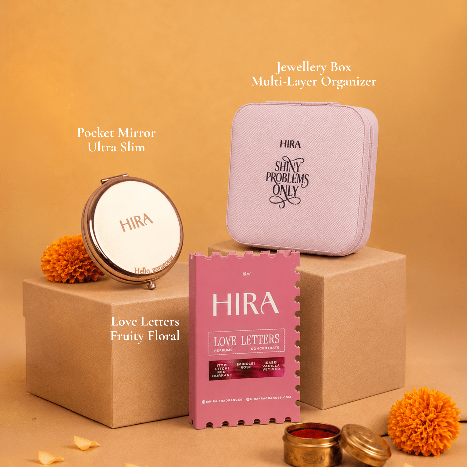 HIRA Rakhi Hamper for Her – Vanity Essentials - HIRA FRAGRANCES