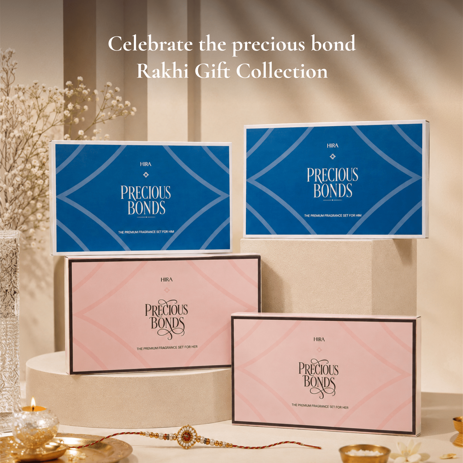 HIRA Rakhi Hamper for Her – Vanity Essentials - HIRA FRAGRANCES