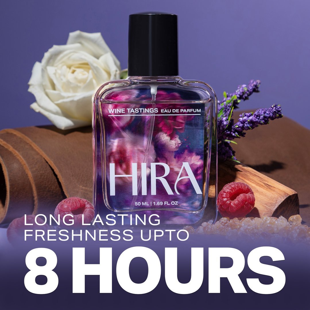 Wine Tastings Eau De Parfum | Spicy Oriental Long Lasting Perfume for Women - 50ml - HIRA FRAGRANCES