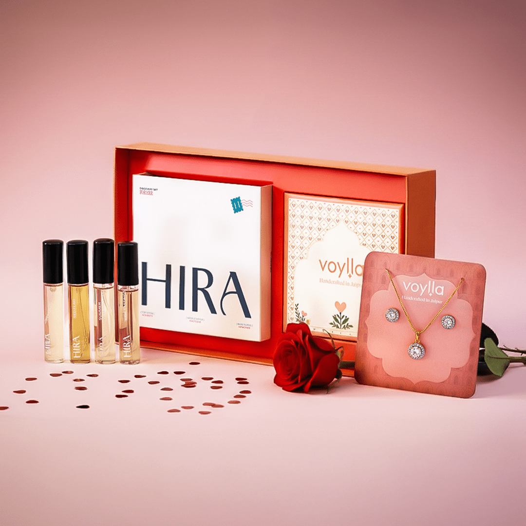 HIRA x Voylla Valentine's Gift Set for Her - HIRA FRAGRANCES