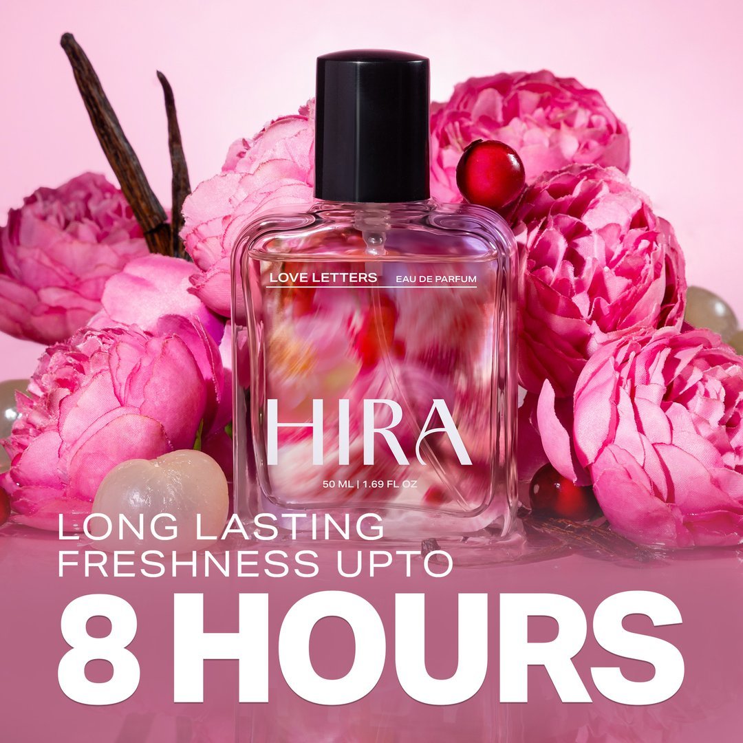 Love Letters Eau De Parfum | Fruity Floral Long Lasting Perfume For Women - 50ml - HIRA FRAGRANCES