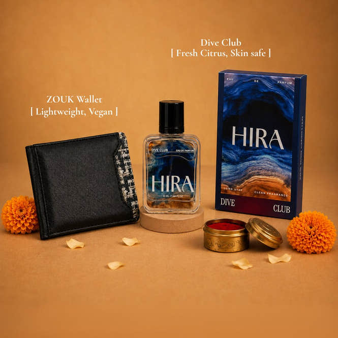 HIRA X ZOUK Rakhi Hamper for Him - HIRA FRAGRANCES