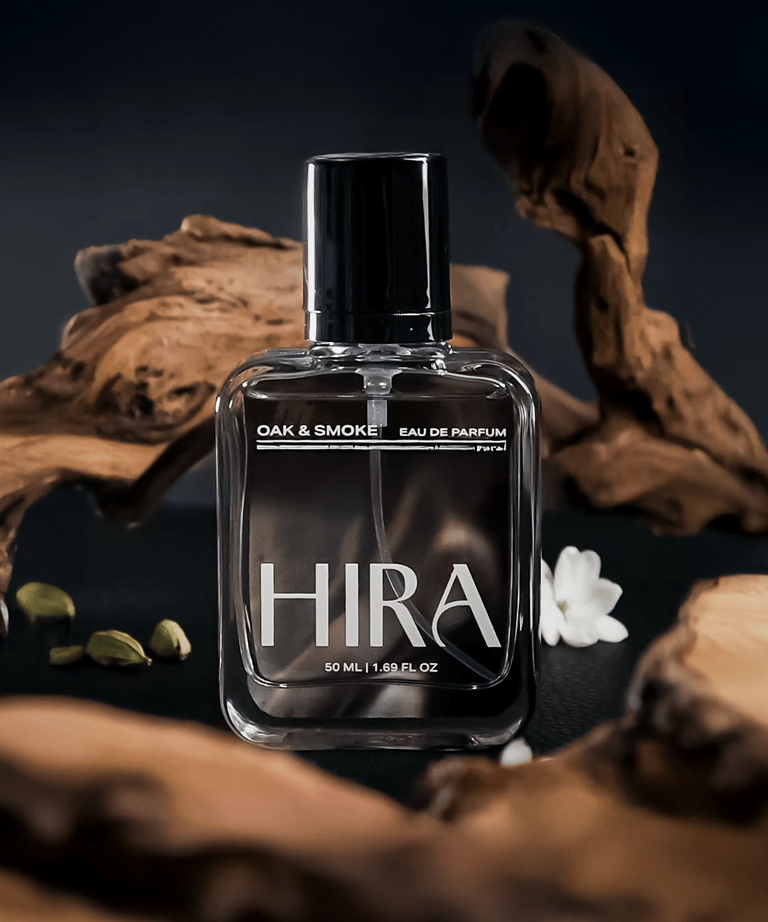 Oak & Smoke Eau De Parfum | Bold & Long - Lasting Perfume for Men – 50ml - HIRA FRAGRANCES
