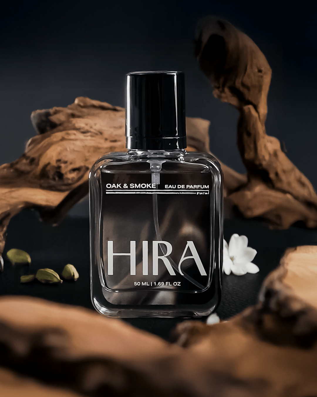 Oak & Smoke Eau De Parfum | Bold & Long - Lasting Perfume for Men – 50ml - HIRA FRAGRANCES
