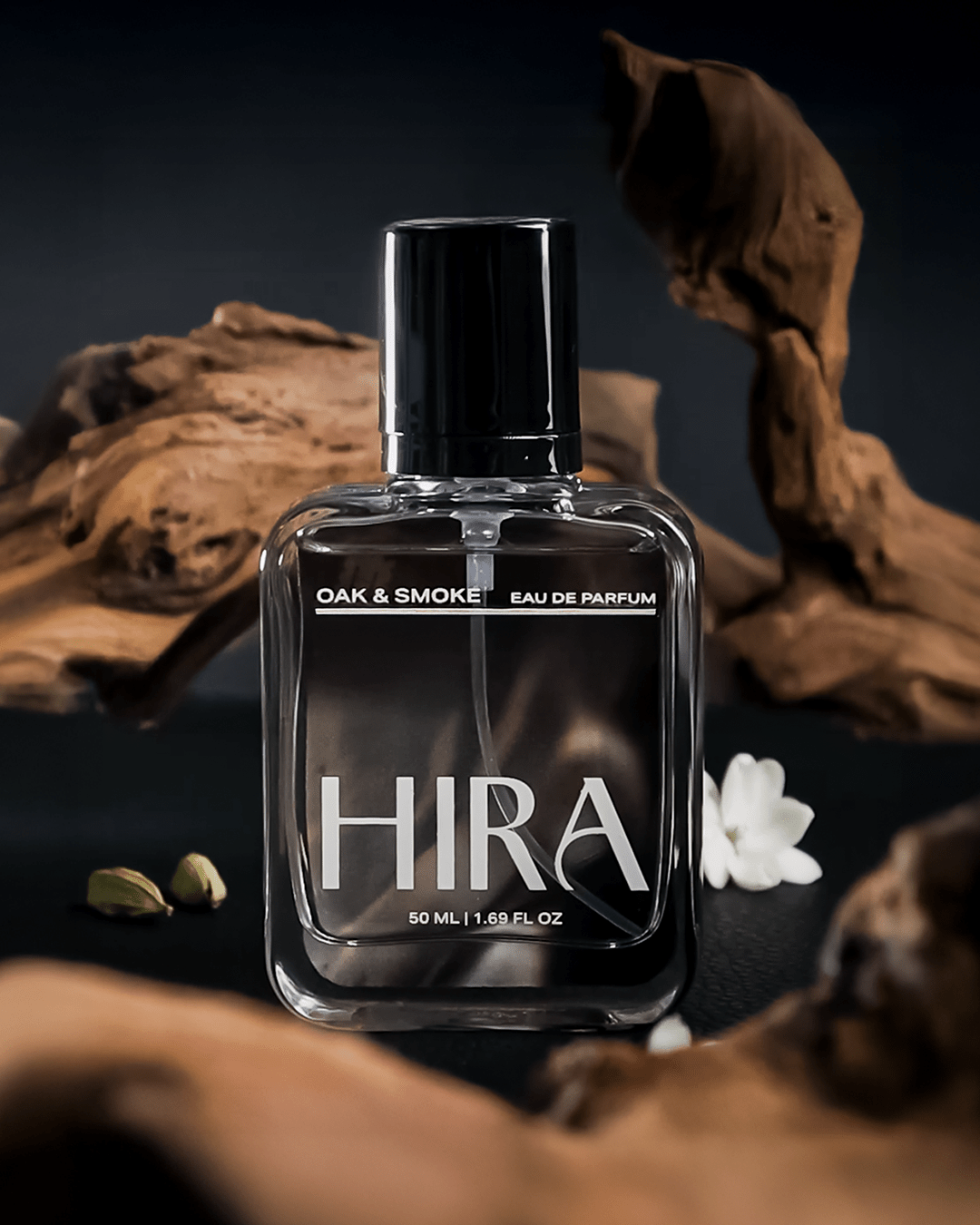Oak & Smoke Eau De Parfum | Bold & Long - Lasting Perfume for Men – 50ml - HIRA FRAGRANCES