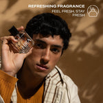 Off The Grid Eau De Parfum | Fresh Earthy Long Lasting Perfume for Men - 50ml - HIRA FRAGRANCES