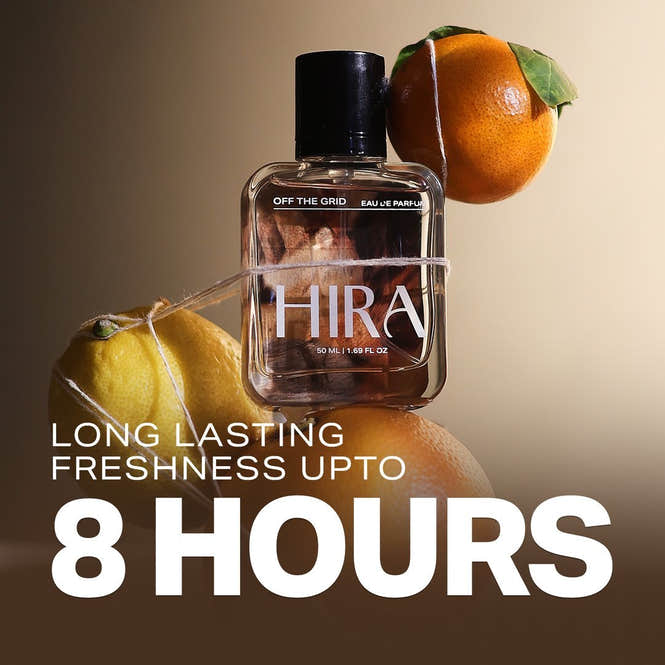 Off The Grid Eau De Parfum | Fresh Earthy Long Lasting Perfume for Men - 50ml - HIRA FRAGRANCES