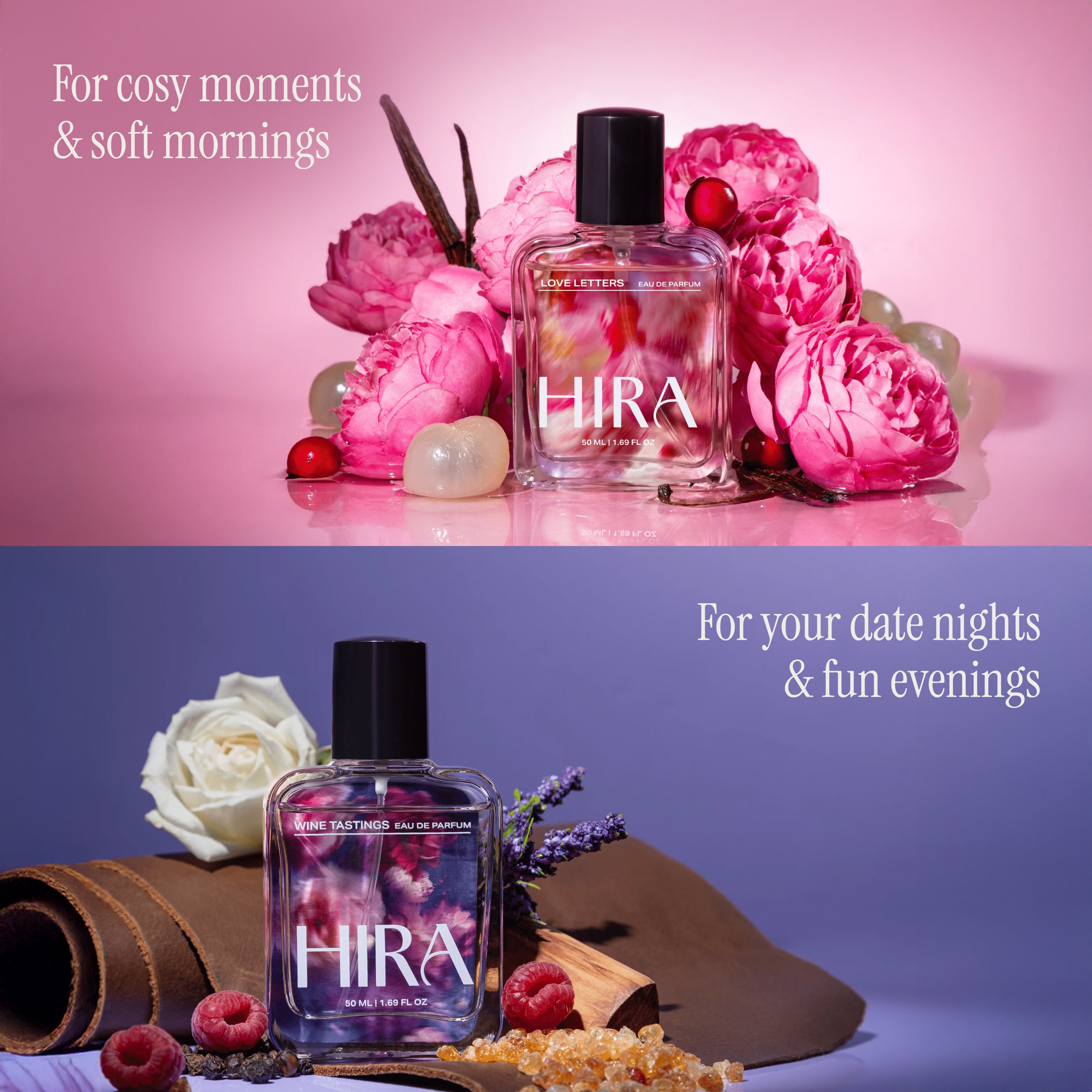 Hira Perfume Gift Set for Her | Floral Sweet Notes Edition | Set of 2 - 2 x 50ml - HIRA FRAGRANCES