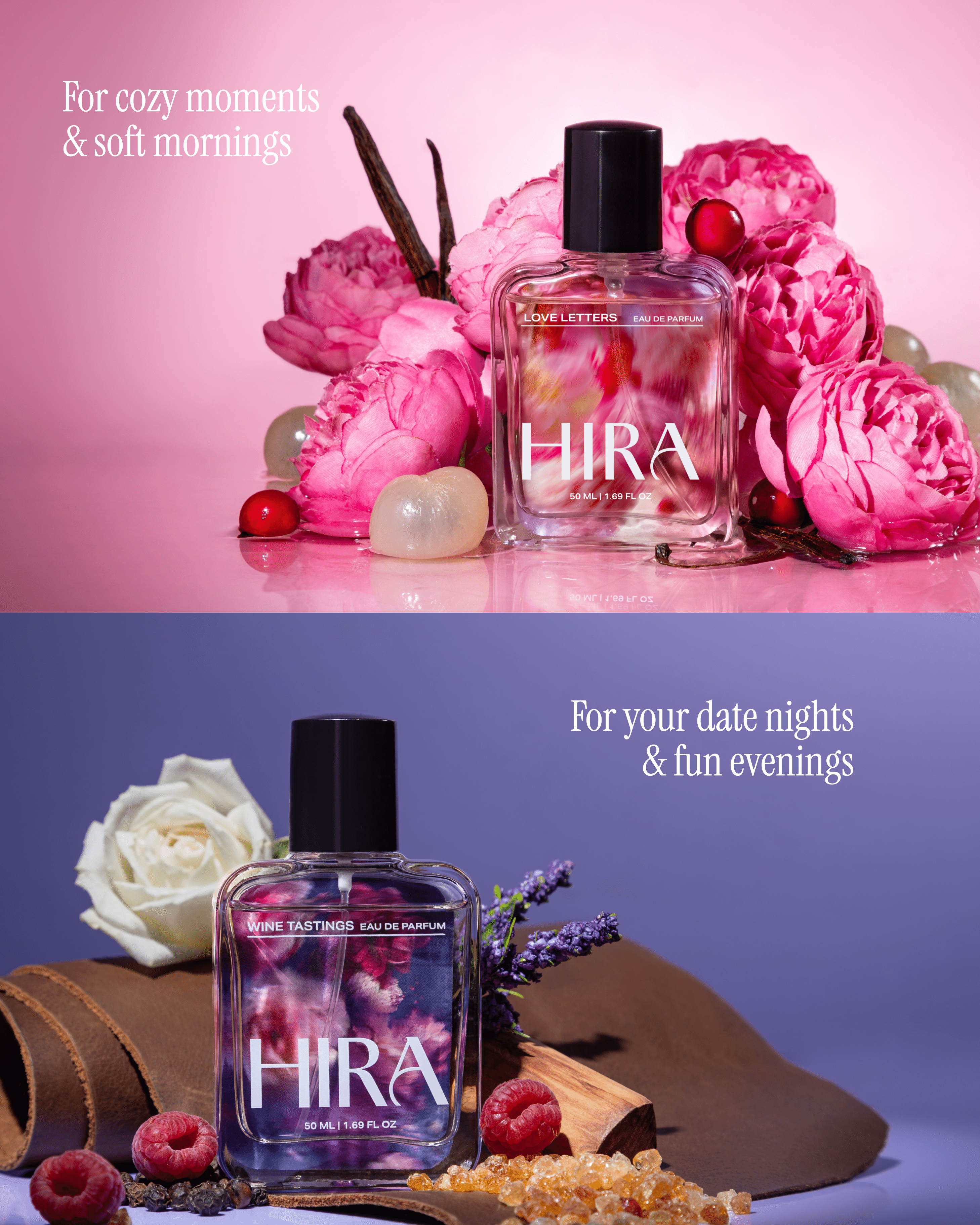 Hira Perfume Gift Set for Her | Floral, Sweet & Oudh Spice Notes |2 x 50ml - HIRA FRAGRANCES