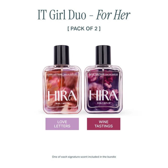 Hira Perfume Gift Set for Her | Floral Sweet Notes Edition | Set of 2 - 2 x 50ml - HIRA FRAGRANCES