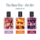 Hira Signature Perfume Collection for Her | Spicy, Citrus & Fruity Floral Notes |3 x 50ml - HIRA FRAGRANCES