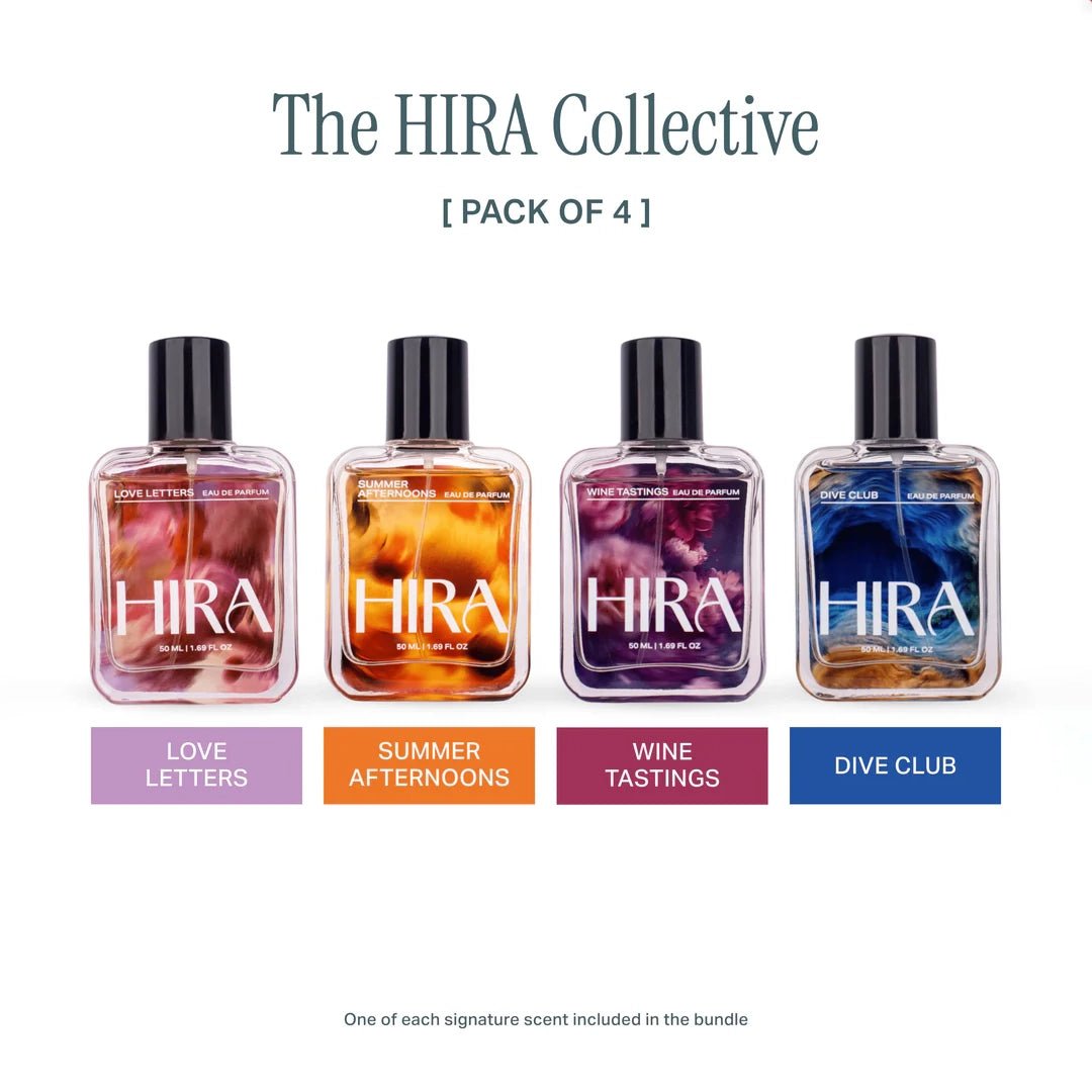 Hira Luxe Perfume Gift Set | Signature Scent Vault Set of 4 - HIRA FRAGRANCES