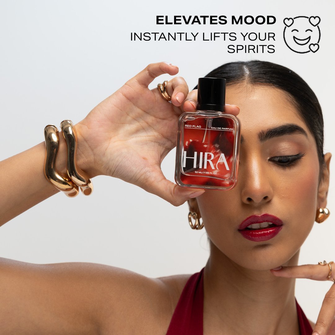 Red Flag Eau De Parfum | Floral Woody Long Lasting Perfume for Women - 50ml - HIRA FRAGRANCES