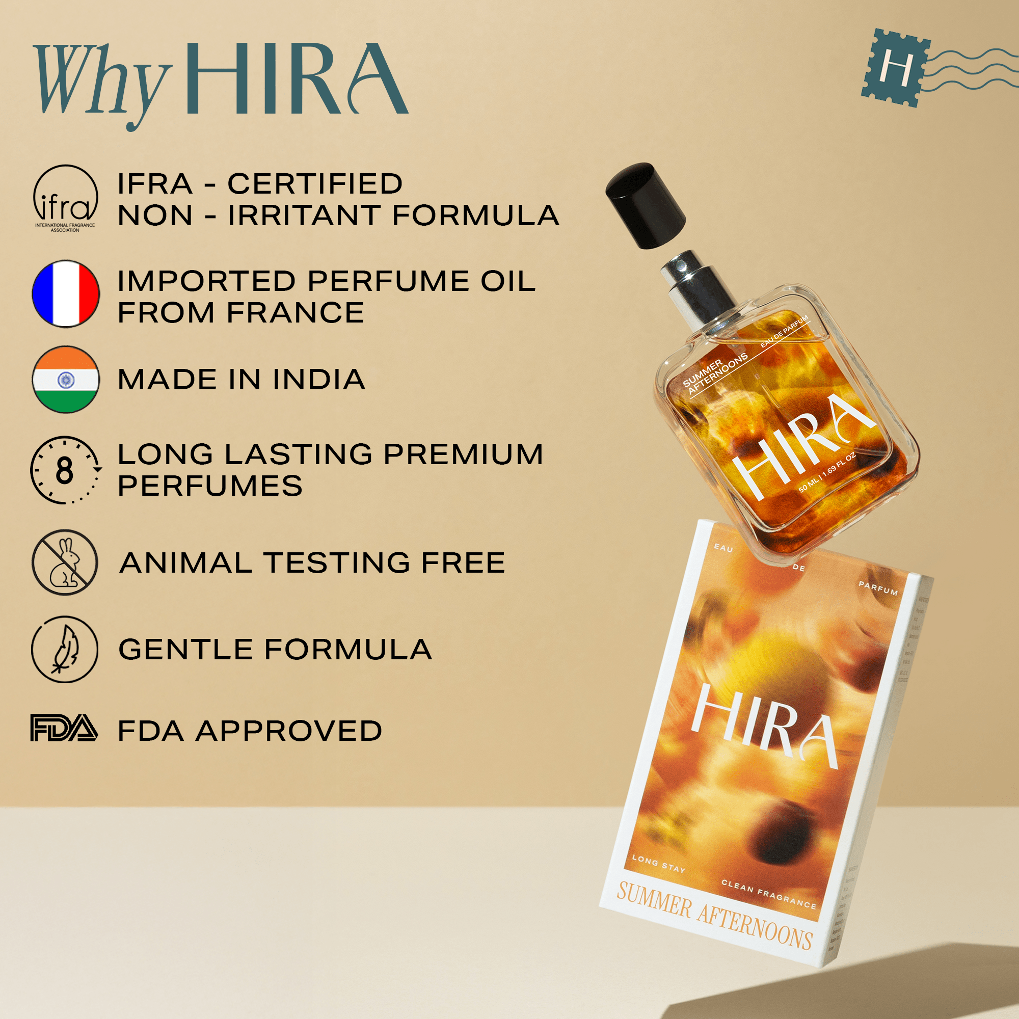 Summer Afternoons - 50ML - HIRA FRAGRANCES