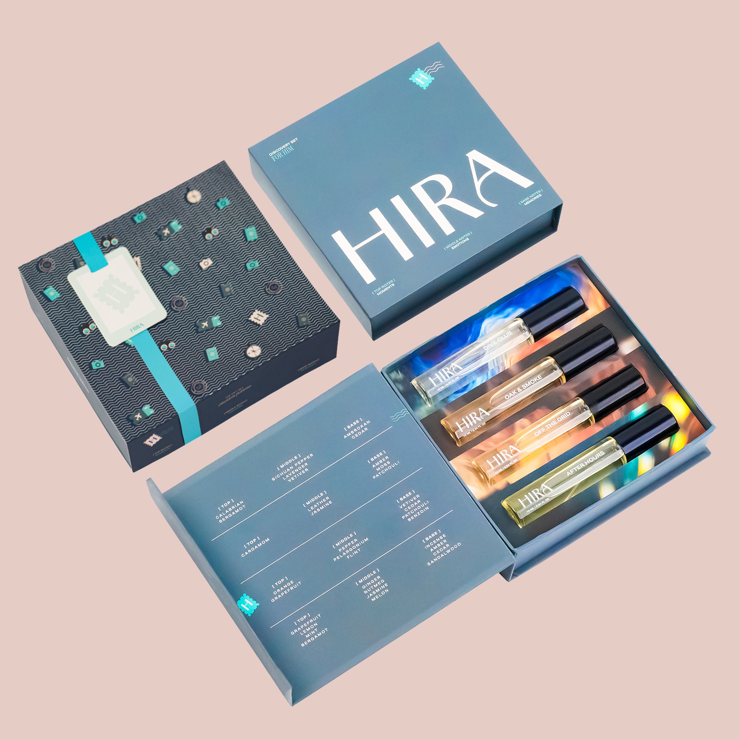 Luxury Gift Set for Him - 4 X 10ML - HIRA FRAGRANCES